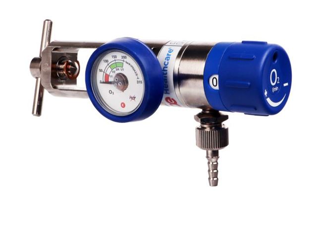 Medical oxygen regulator, single oxygen supply Pin Index